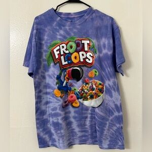 New! Froot Loops Tie-Dye T-Shirt - Purple Size M